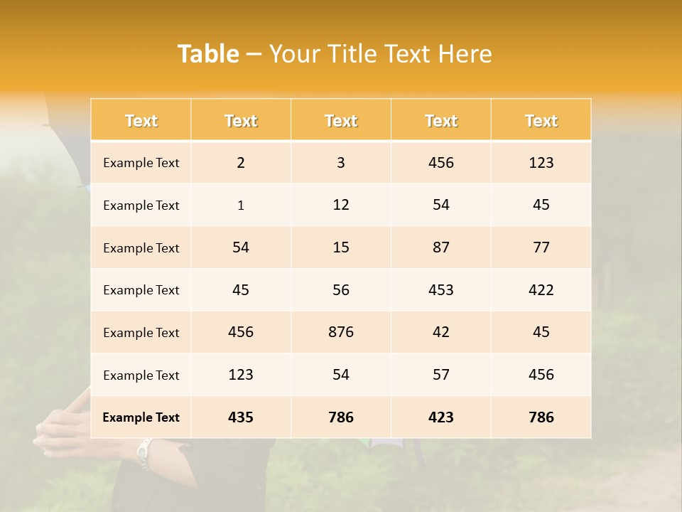 Autumn Beauty Weather PowerPoint Template