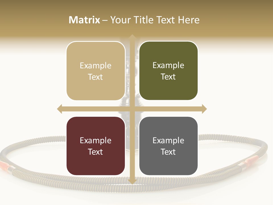 White Ornament Coal PowerPoint Template