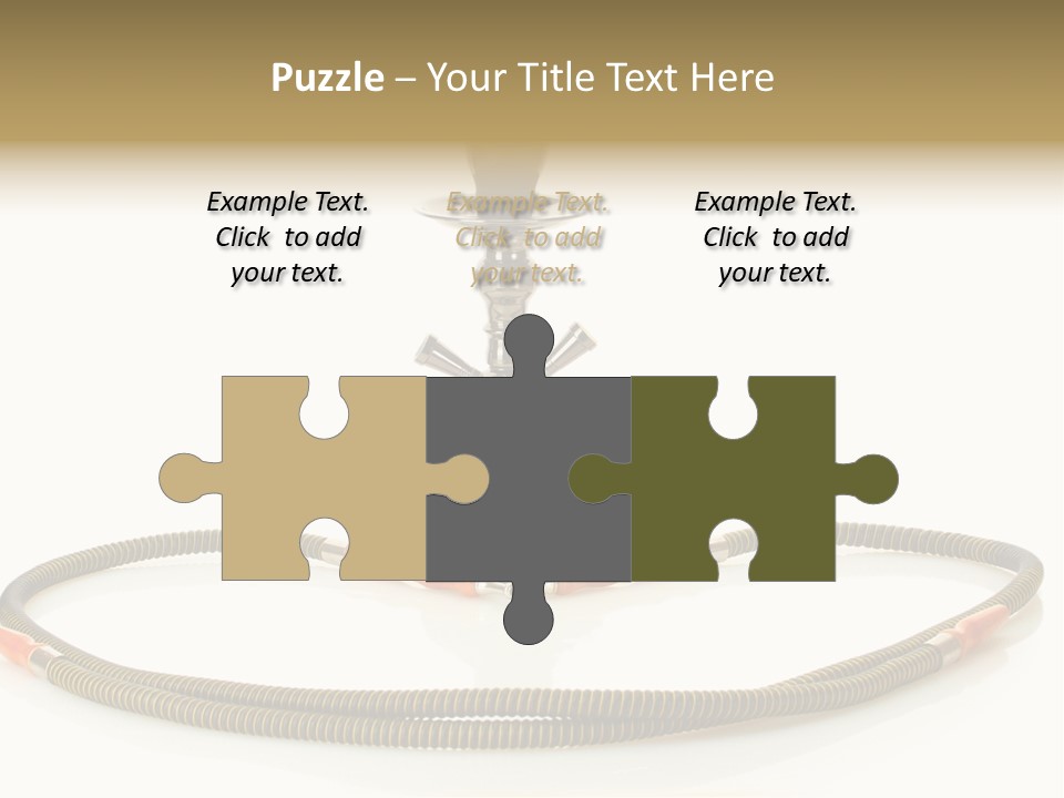 White Ornament Coal PowerPoint Template