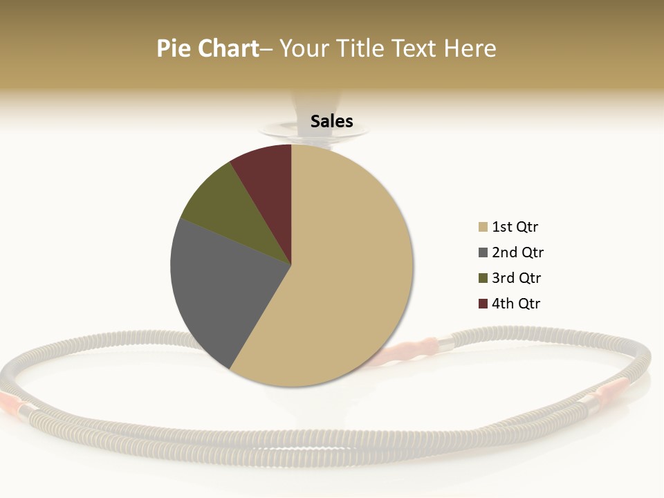 White Ornament Coal PowerPoint Template