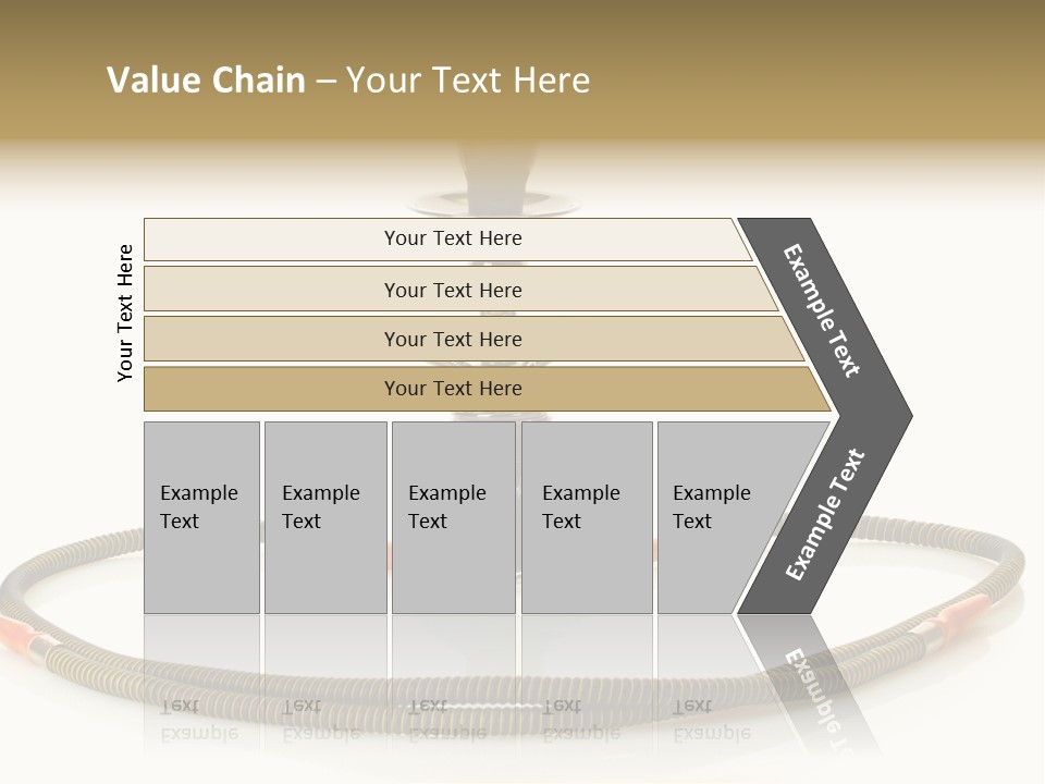 White Ornament Coal PowerPoint Template