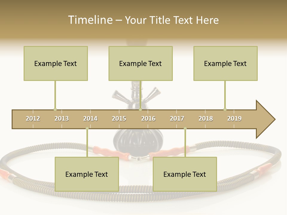 White Ornament Coal PowerPoint Template