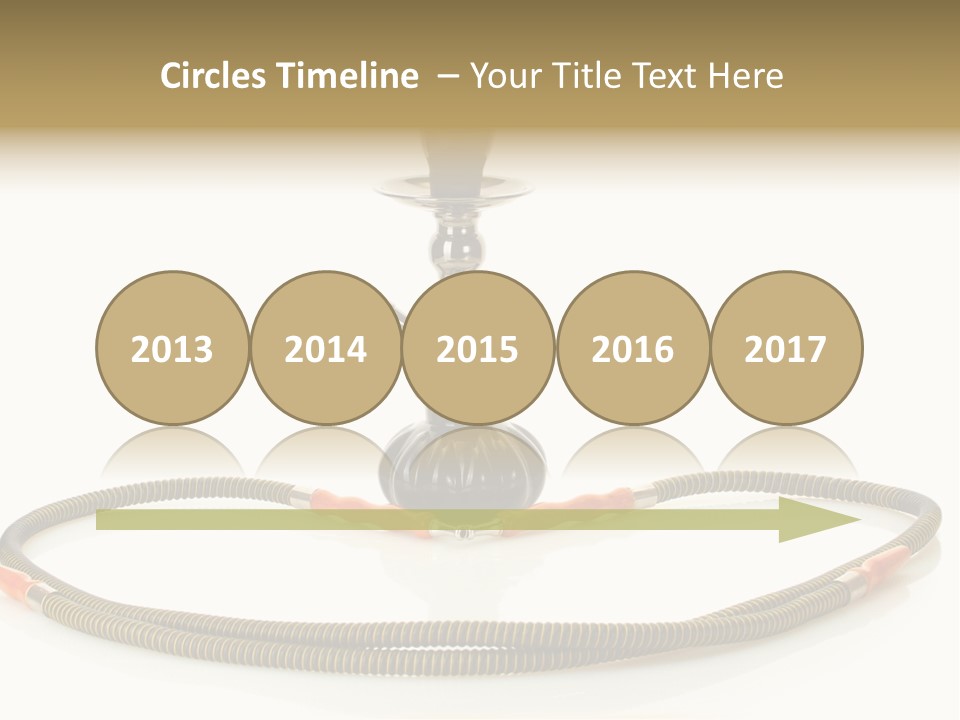 White Ornament Coal PowerPoint Template