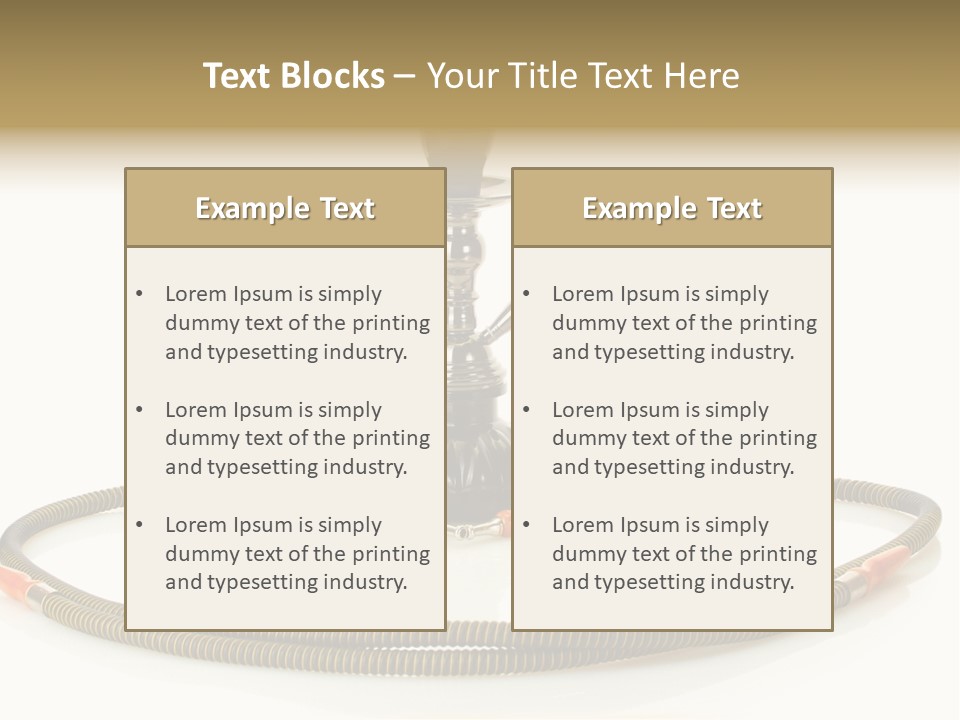 White Ornament Coal PowerPoint Template