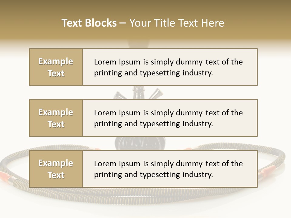 White Ornament Coal PowerPoint Template