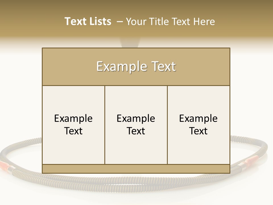 White Ornament Coal PowerPoint Template
