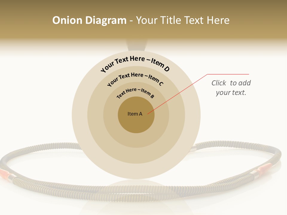 White Ornament Coal PowerPoint Template