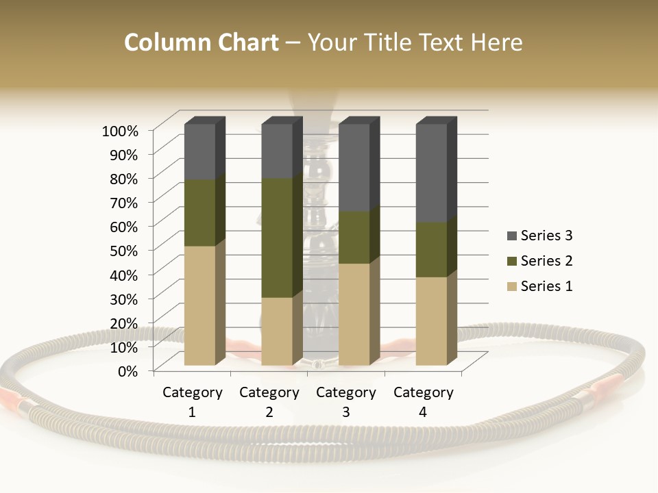 White Ornament Coal PowerPoint Template