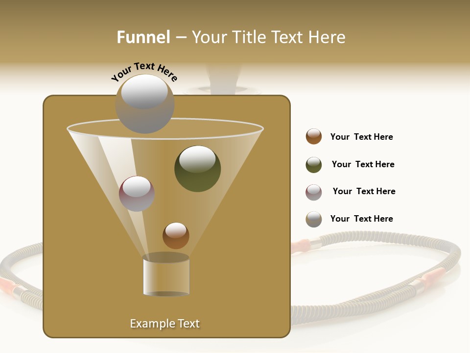 White Ornament Coal PowerPoint Template