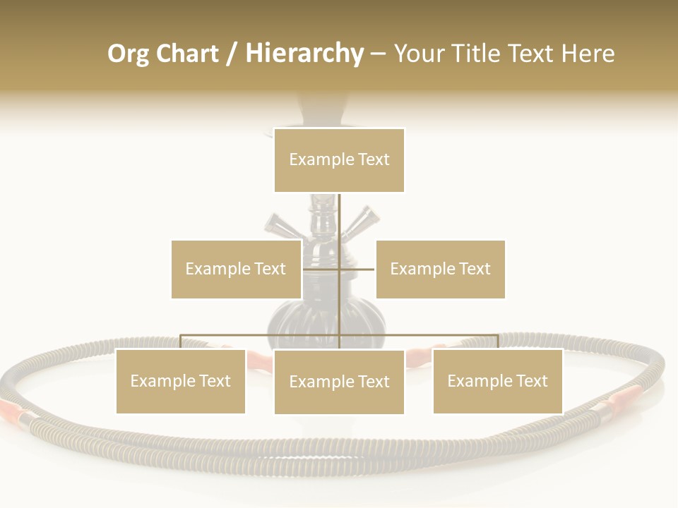 White Ornament Coal PowerPoint Template