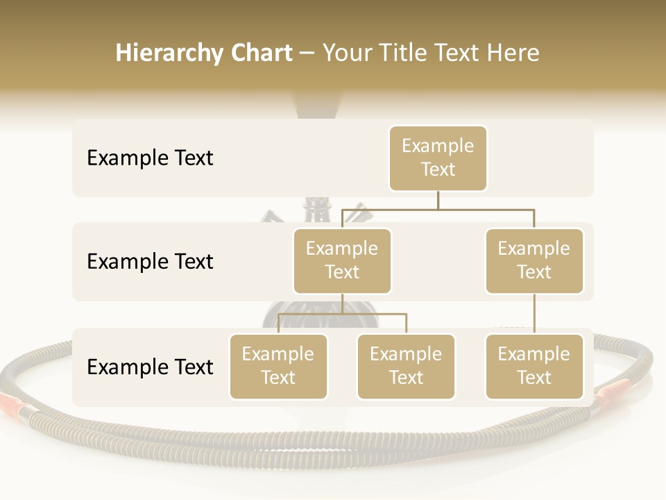White Ornament Coal PowerPoint Template