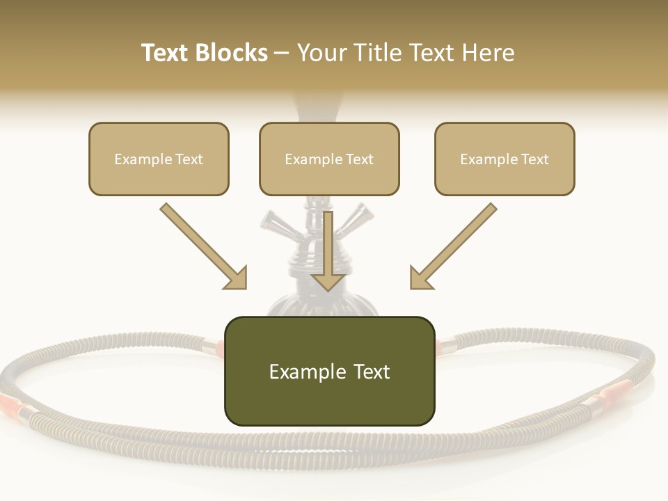 White Ornament Coal PowerPoint Template