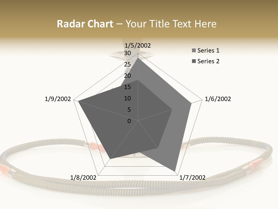 White Ornament Coal PowerPoint Template