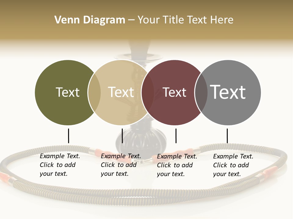 White Ornament Coal PowerPoint Template