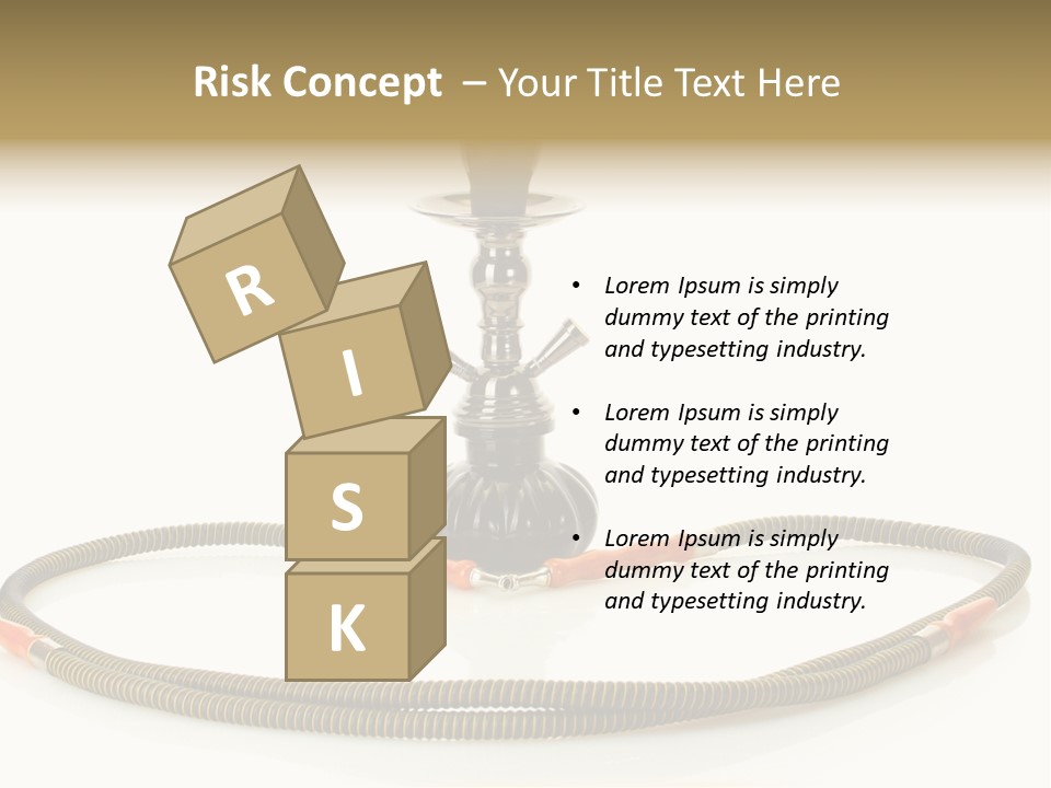 White Ornament Coal PowerPoint Template