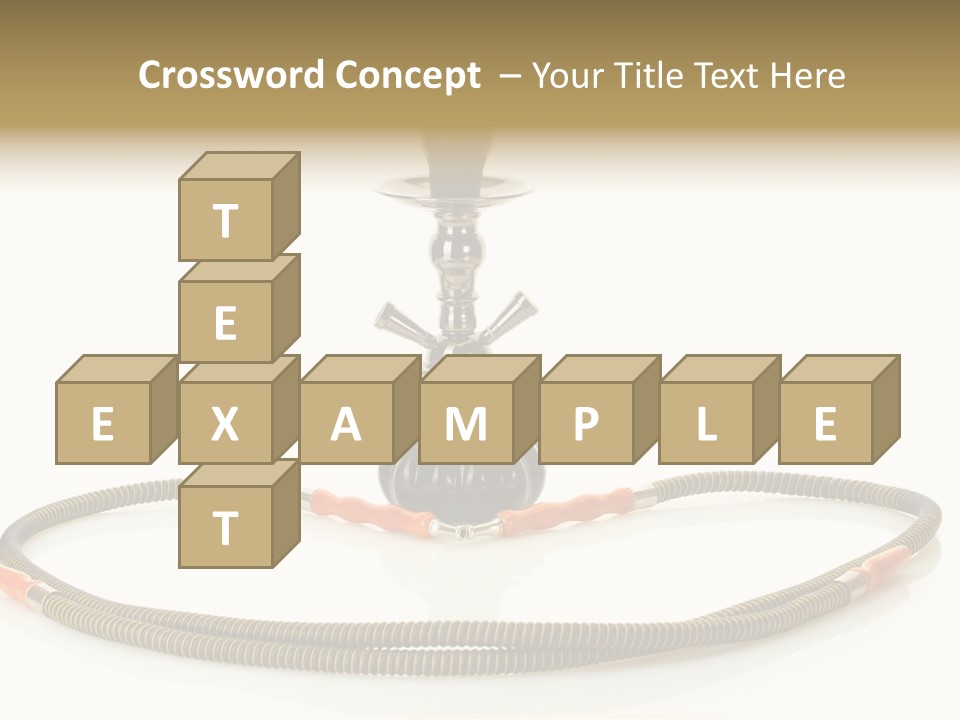 White Ornament Coal PowerPoint Template