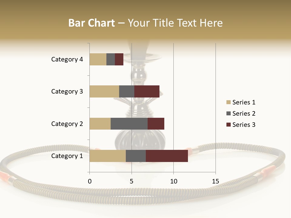 White Ornament Coal PowerPoint Template