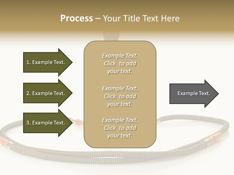 White Ornament Coal PowerPoint Template