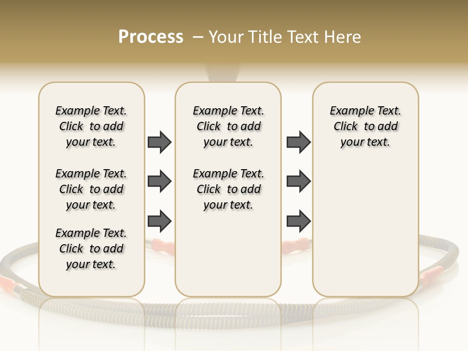White Ornament Coal PowerPoint Template