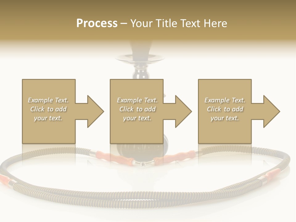 White Ornament Coal PowerPoint Template