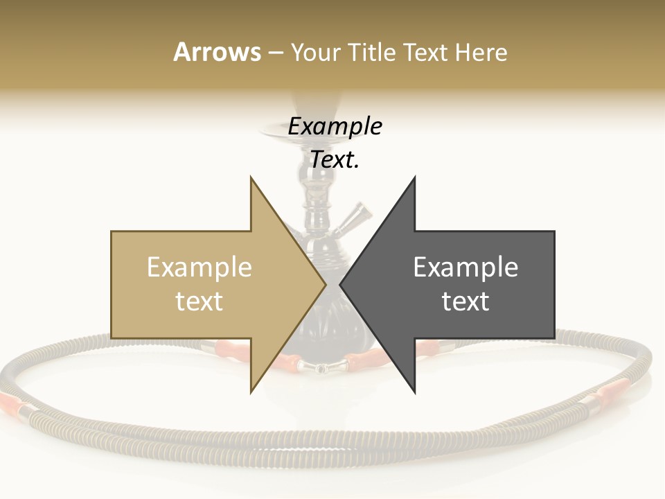 White Ornament Coal PowerPoint Template