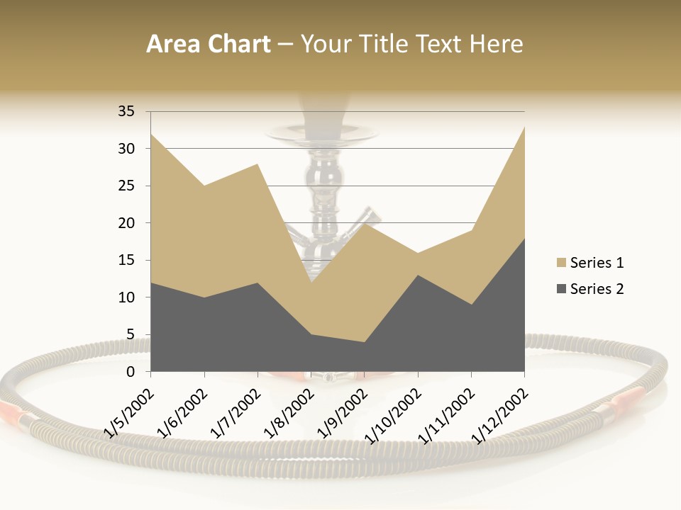 White Ornament Coal PowerPoint Template