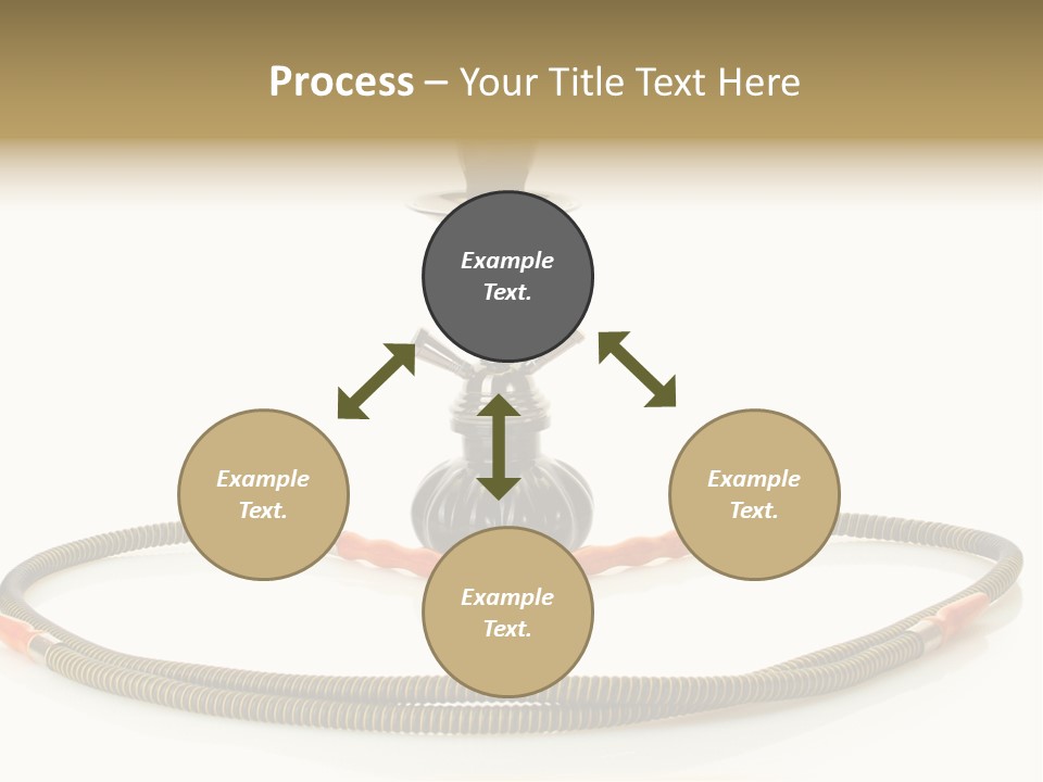 White Ornament Coal PowerPoint Template