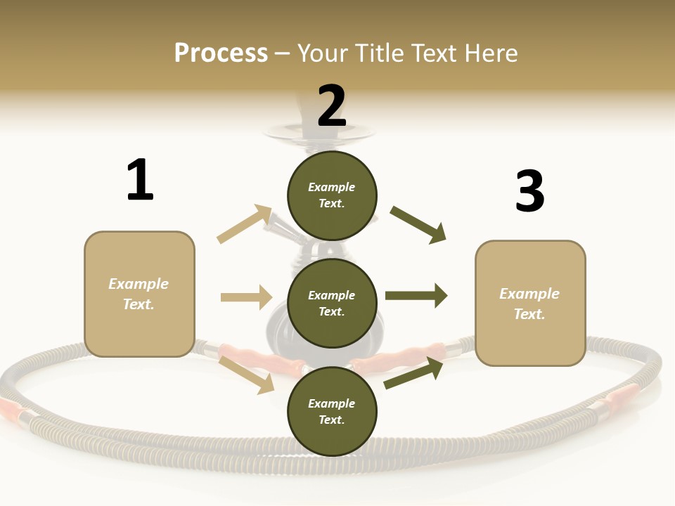 White Ornament Coal PowerPoint Template