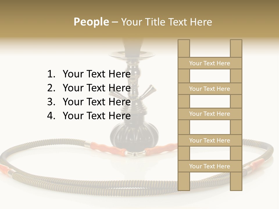 White Ornament Coal PowerPoint Template