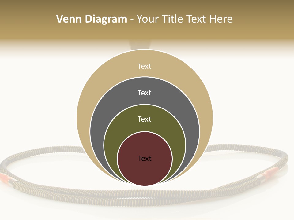 White Ornament Coal PowerPoint Template