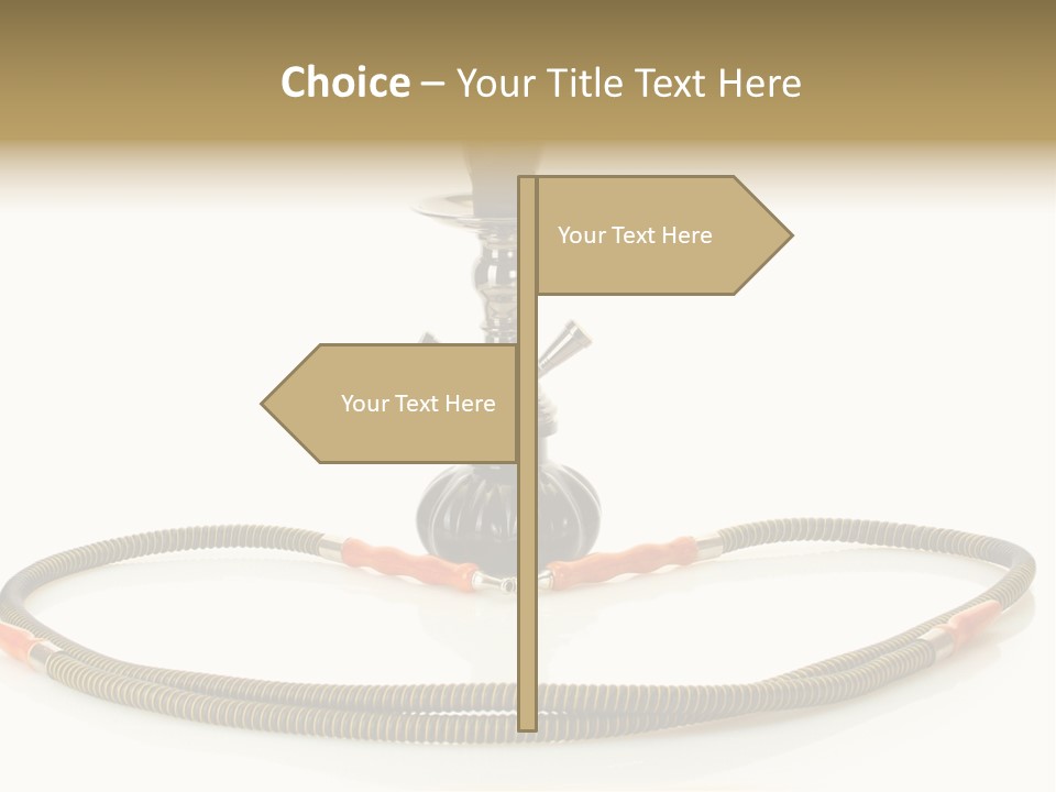 White Ornament Coal PowerPoint Template