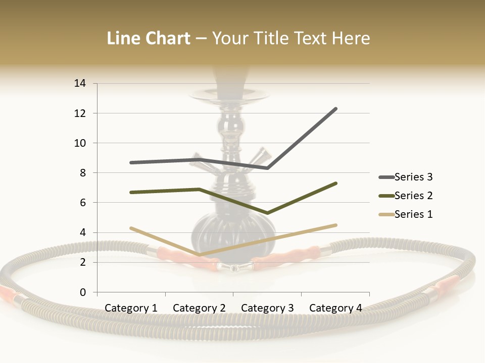 White Ornament Coal PowerPoint Template