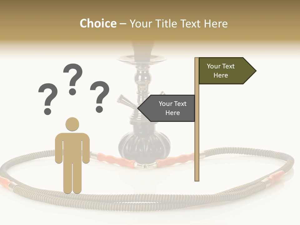 White Ornament Coal PowerPoint Template