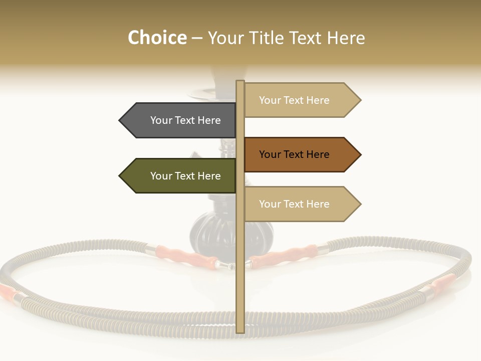 White Ornament Coal PowerPoint Template