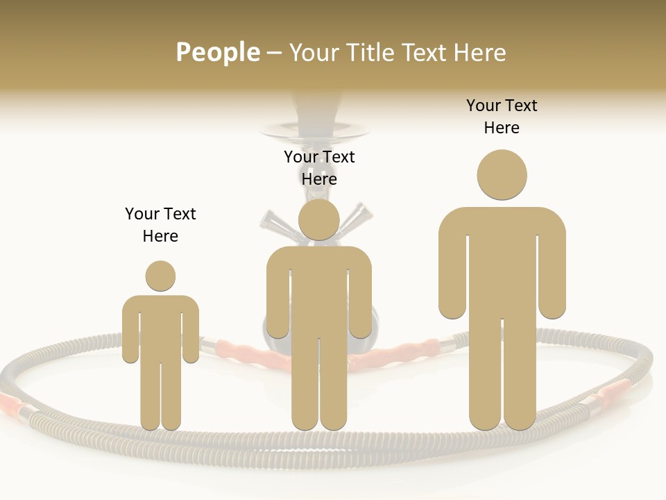 White Ornament Coal PowerPoint Template