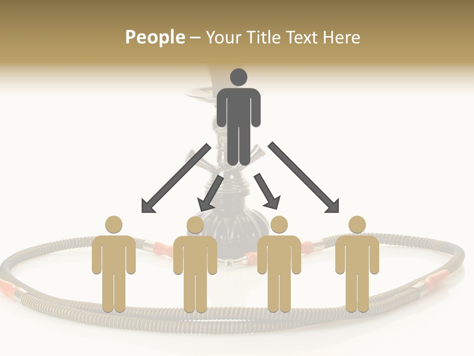 White Ornament Coal PowerPoint Template