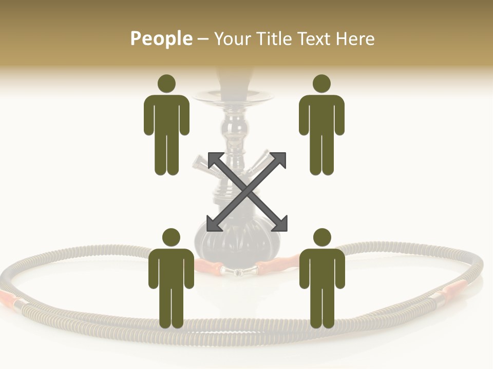 White Ornament Coal PowerPoint Template