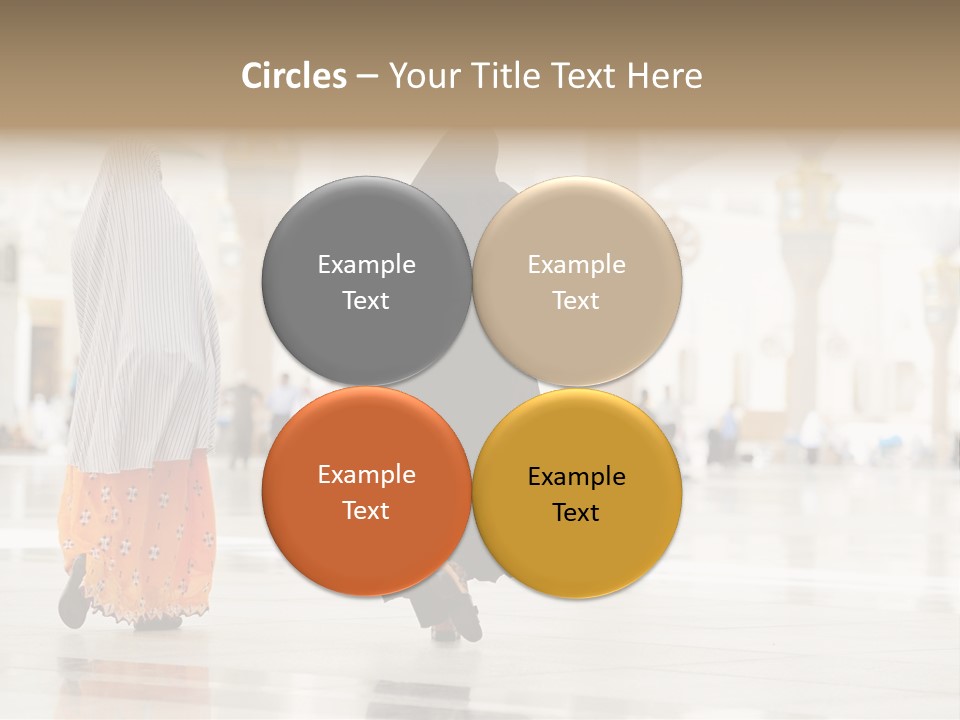 Pray Arab Omra PowerPoint Template