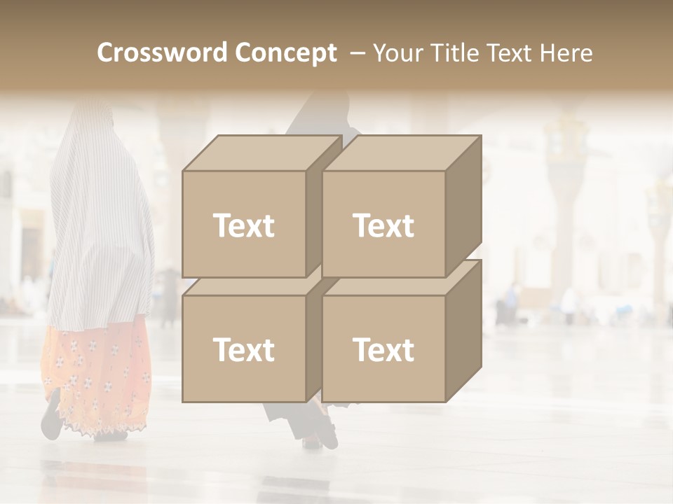 Pray Arab Omra PowerPoint Template