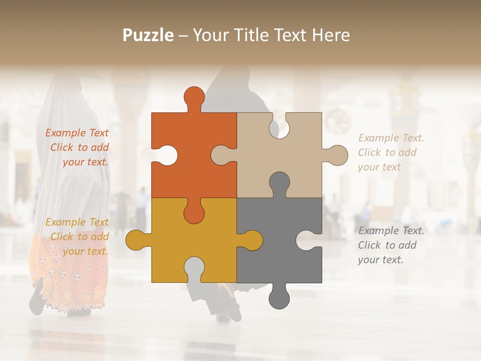 Pray Arab Omra PowerPoint Template