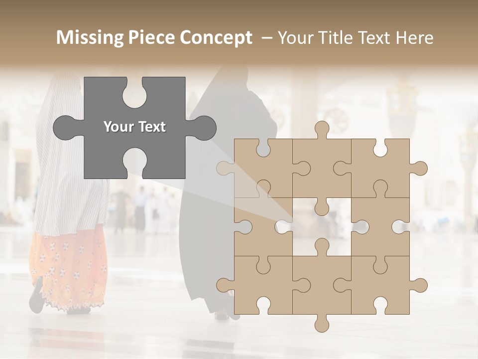 Pray Arab Omra PowerPoint Template