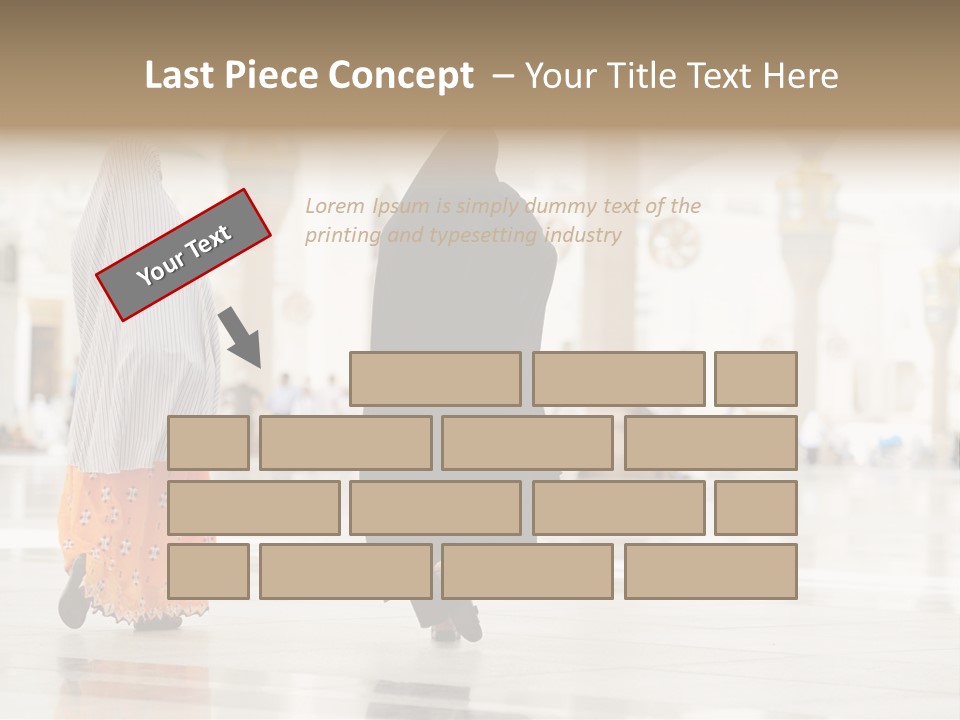 Pray Arab Omra PowerPoint Template