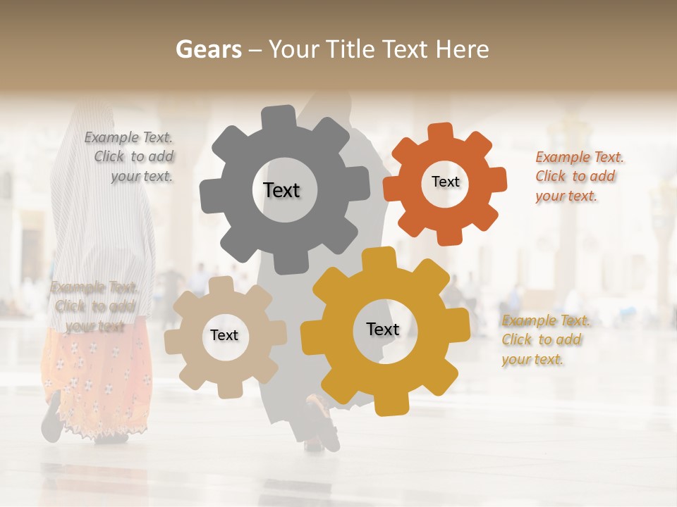 Pray Arab Omra PowerPoint Template