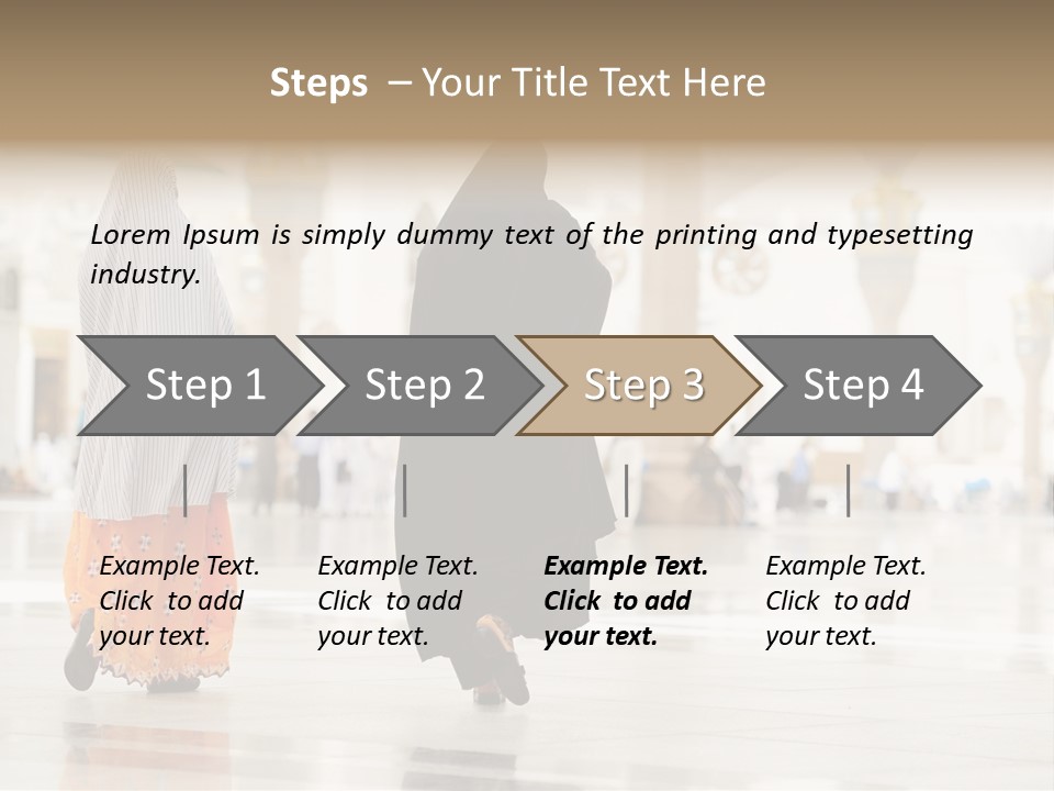 Pray Arab Omra PowerPoint Template