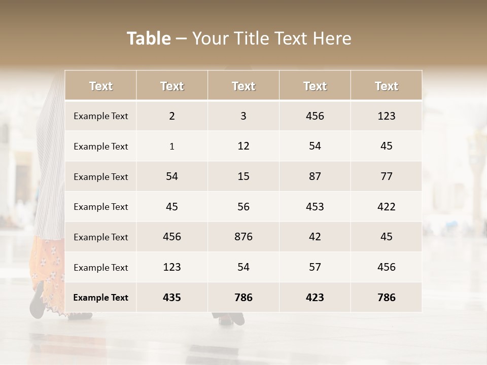 Pray Arab Omra PowerPoint Template