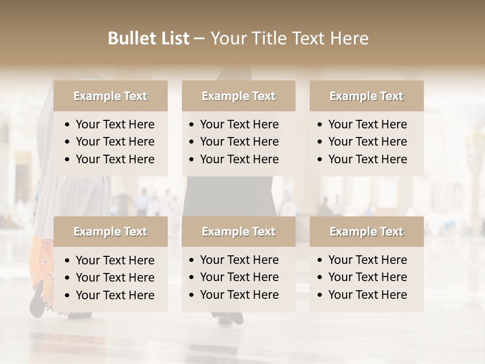 Pray Arab Omra PowerPoint Template