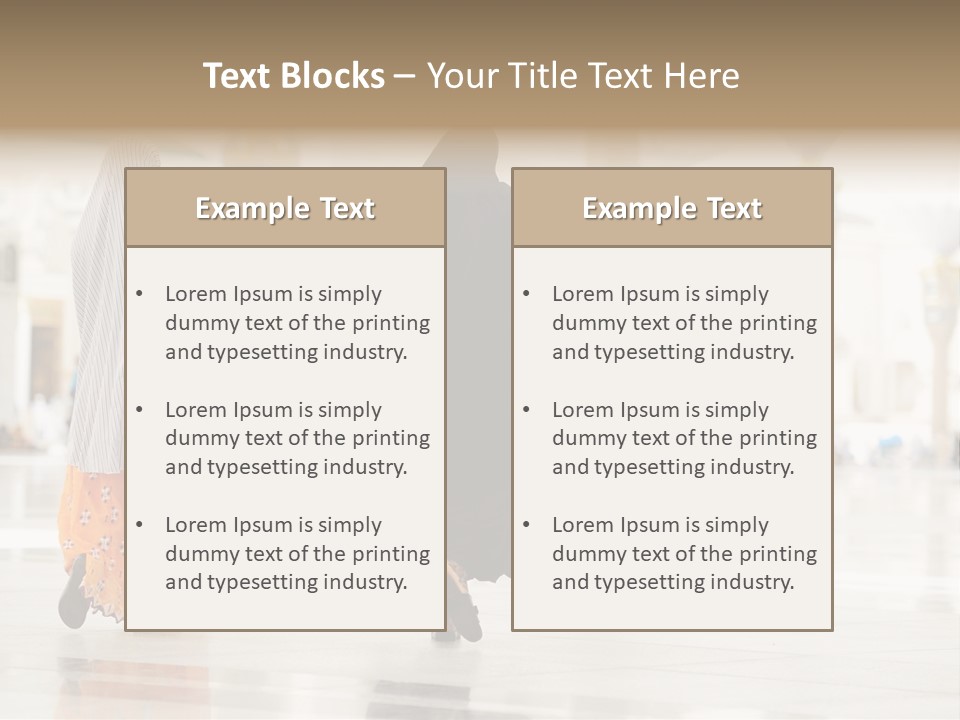 Pray Arab Omra PowerPoint Template