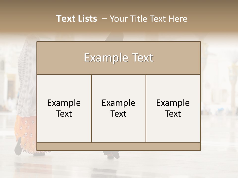Pray Arab Omra PowerPoint Template