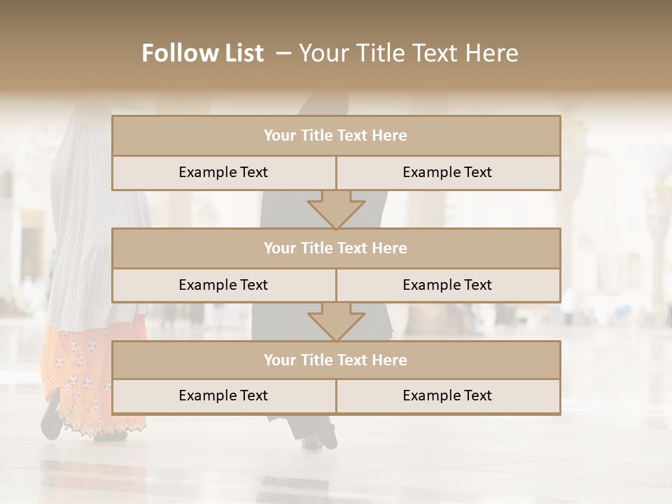 Pray Arab Omra PowerPoint Template