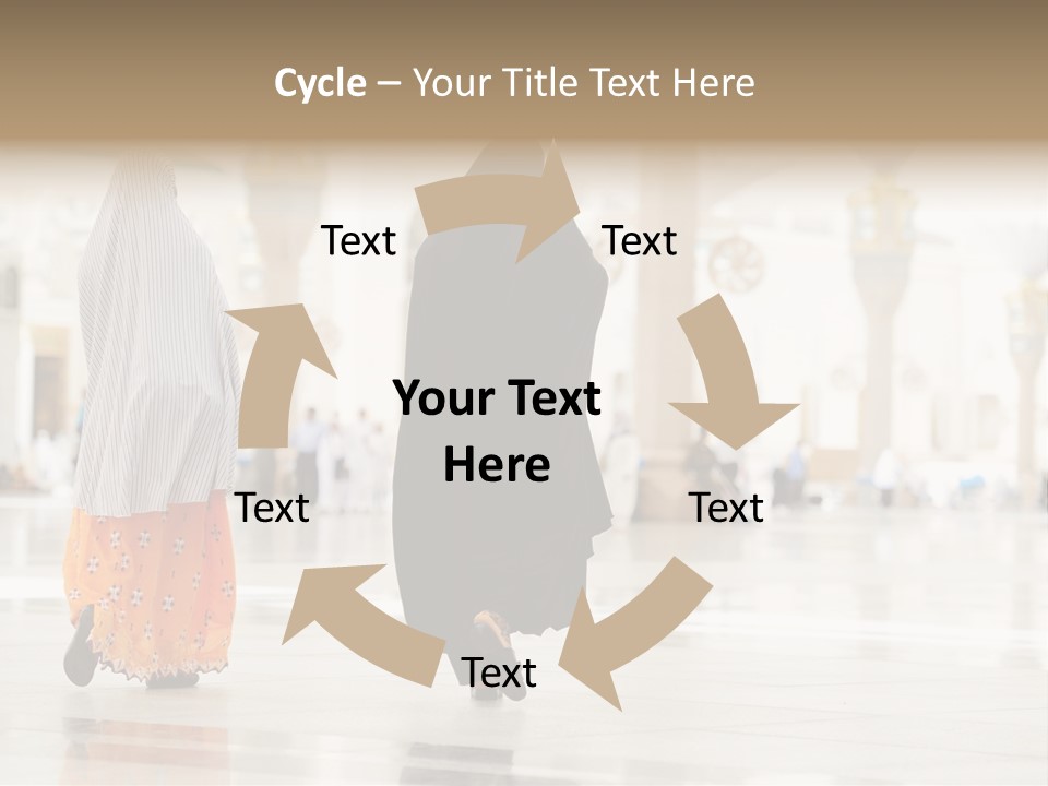 Pray Arab Omra PowerPoint Template